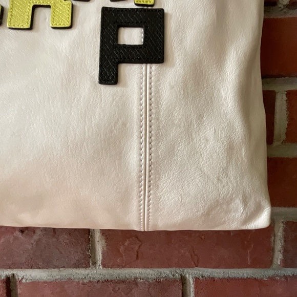 Longchamp Le Pliage LPG Limited Edition Rare Leather Tote Lettering Patch Logo - Picture 10 of 16